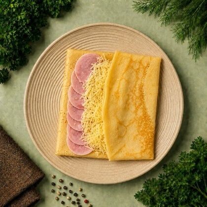 Блин с ветчиной и сыром