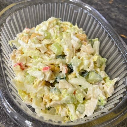 Крабовый салат с пекинской капустой