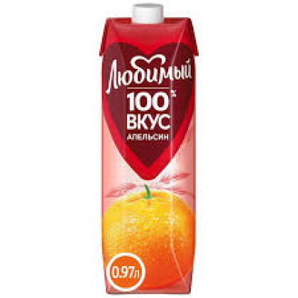 Сок Любимый апельсин 0,95л