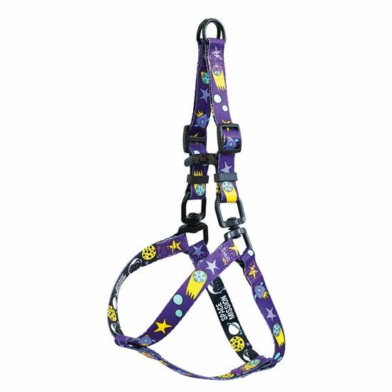 Triol Be Trendy шлейка двусторонняя нейлоновая «Космос» S, 15×450–630 мм