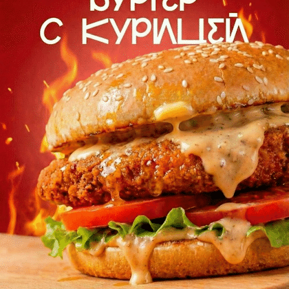 Бургер с курицей