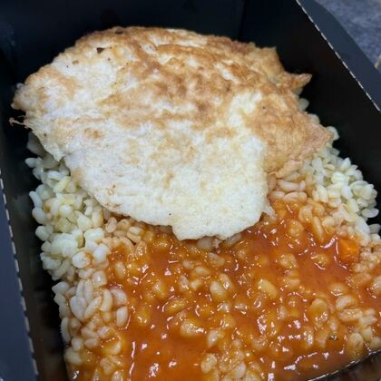 Куриный бризоль с булгуром