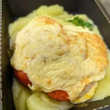 Фаршированный перец мясной начинкой с пюре