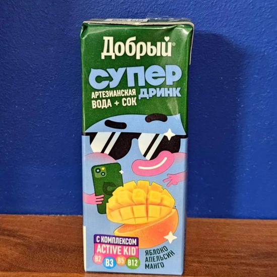 Добрый сок яблоко-апельсин-манго