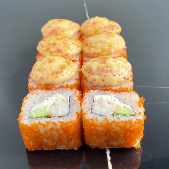 Запеченный с креветкой