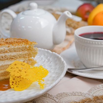 Карамельный медовик