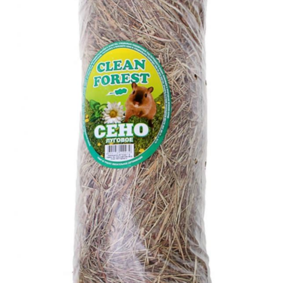 Clean Forest сено луговое для грызунов, 400 г