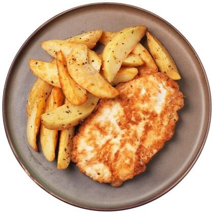 Картофель по-деревенски с курицей