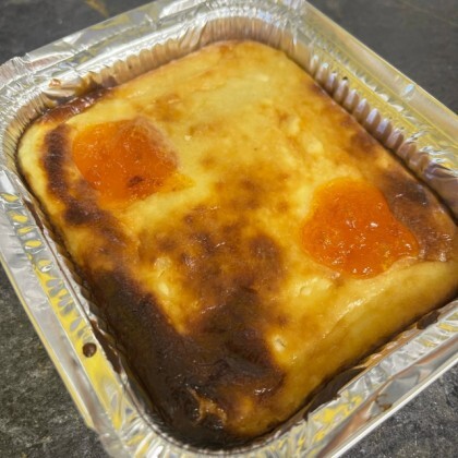 Творожная запеканка с яблочным джемом