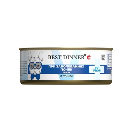 Best Dinner Vet Profi Renal консервы для собак, птица