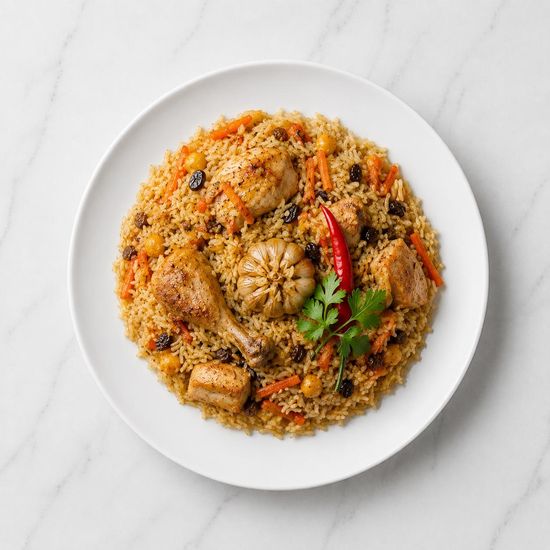 Плов узбекский с курицей
