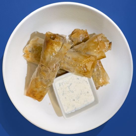 Флогерес с сыром и зеленью