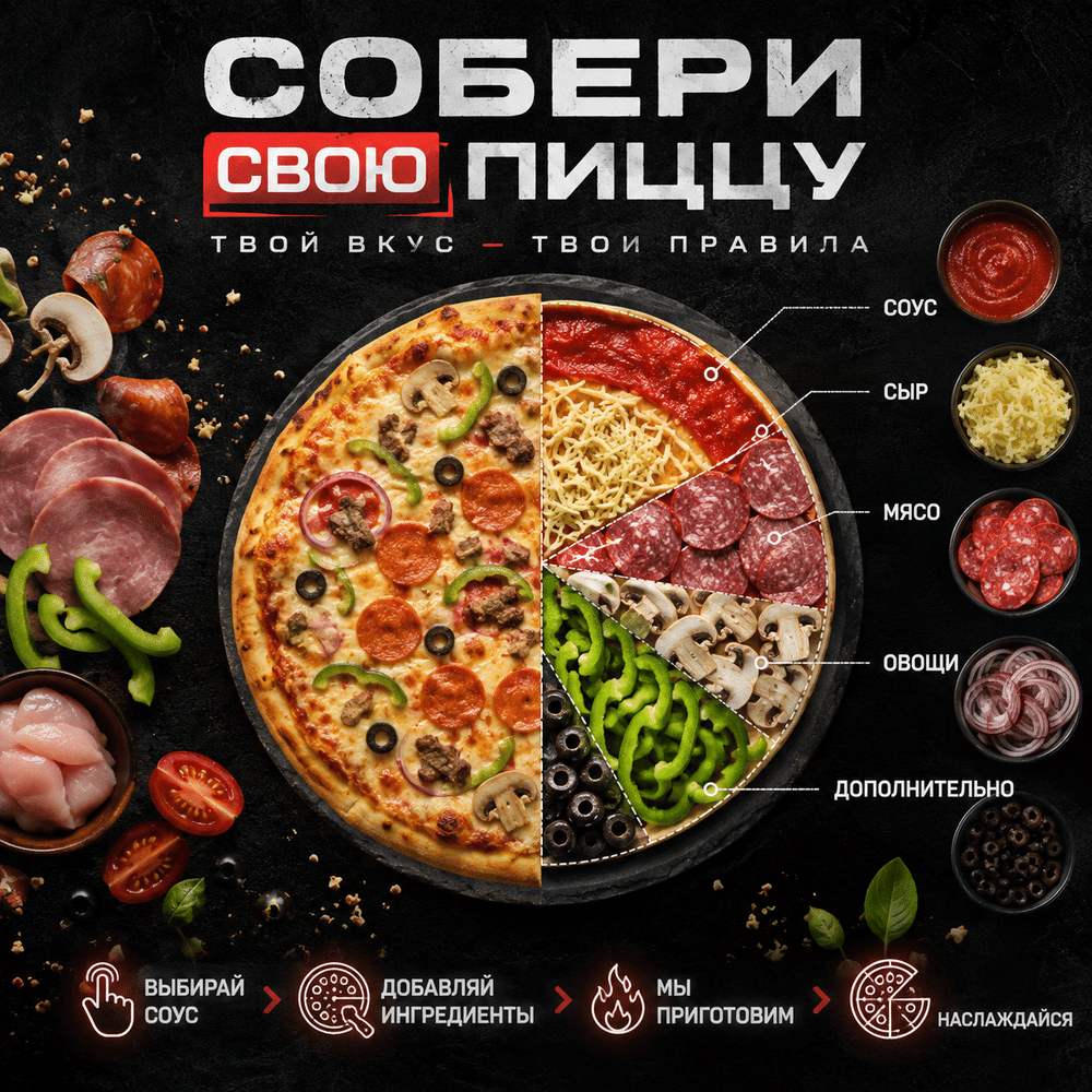 Собери свою ПИЦЦУ (конструктор)