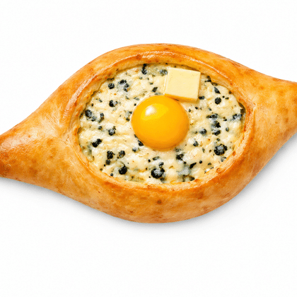 Хачапури по-аджарски со шпинатом, 350 г