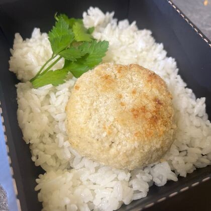 Котлеты рыбные с рисом