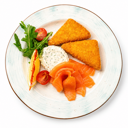 Картофельные драники с форелью, 200 г
