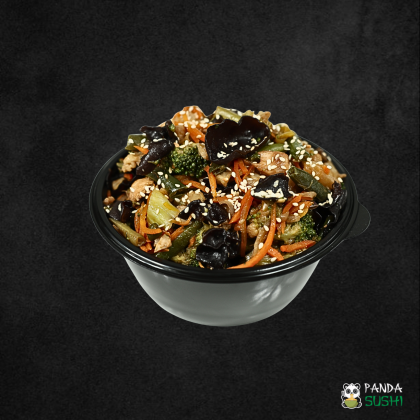 Салат "Теплый с курицей и муэр"