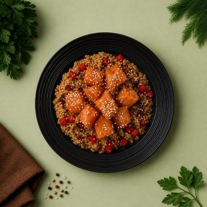 Тяхан с семгой Wok