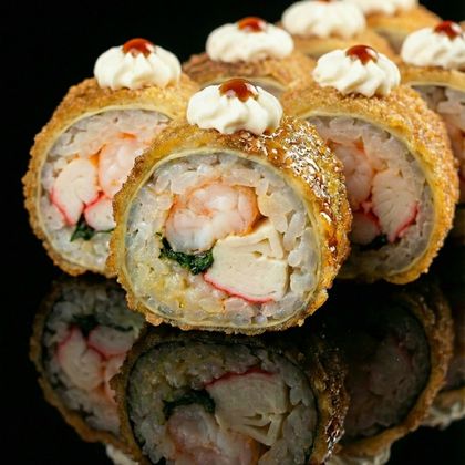 Ролл "Маменори с крабом и креветкой"