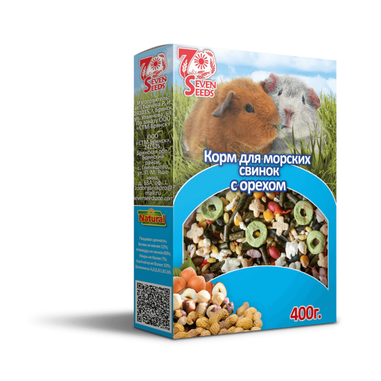 Seven Seeds Special корм для морских свинок с орехом, 400 г