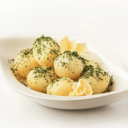 Отварной картофель со сливочным маслом