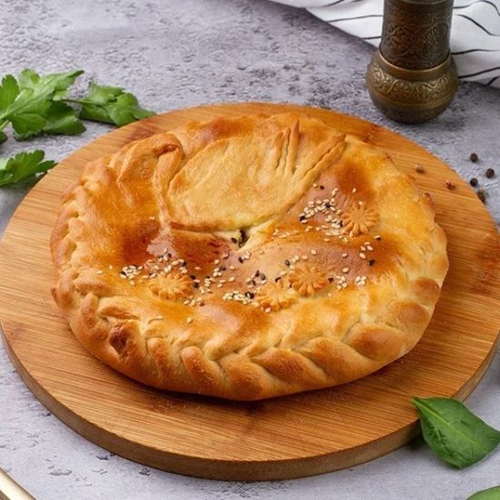 Пирог с курицей и луком