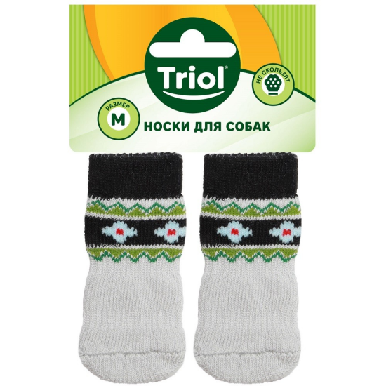 Triol носки для собак «Цветы», размер XL
