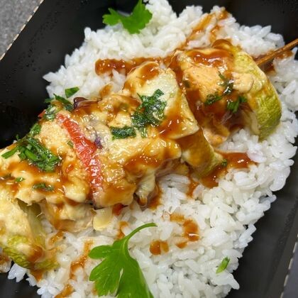 Куриный шашлычок с рисом