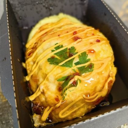 Куриная грудка по-гавайски с пюре