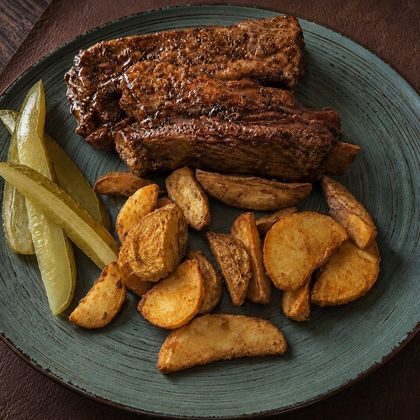 Свиные ребрышки в глазировке BBQ