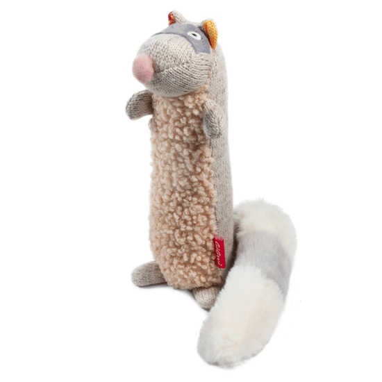 GiGwi Plush Friendz игрушка для собак «Енот» с пищалкой, 34 см