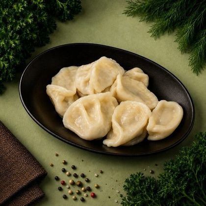 Вареники с картофелем и сметаной