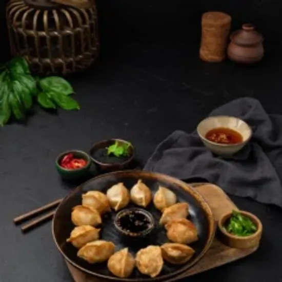 Пельмени жареные