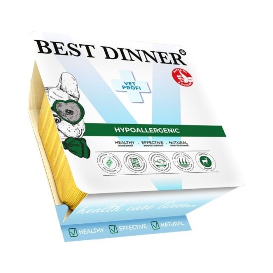 Best Dinner Vet Profi Hypoallergenic консервы для собак и щенков, оленина, монопротеин, ламистер 100 г