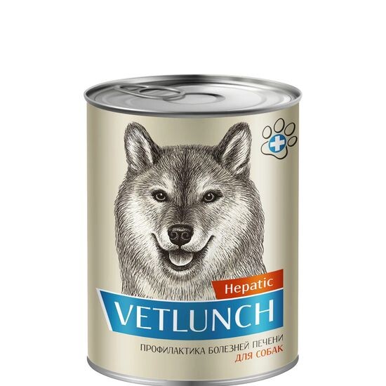 Vetlunch влажный корм для собак «Профилактика болезней печени», 340 г