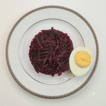 Свекла с яйцом