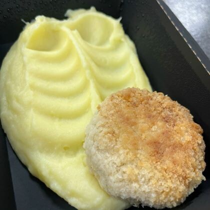Куриная котлета с пюре