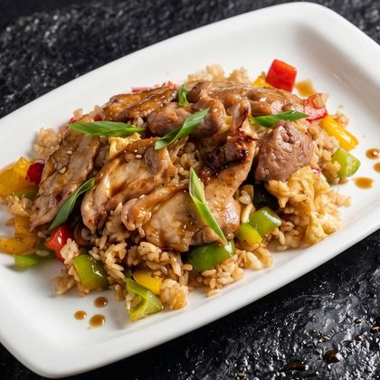 Тепаньяки рис с курицей
