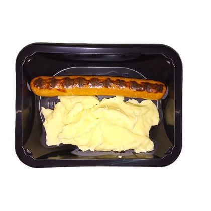 (з) Сосиска гриль с сыром и пюрешкой