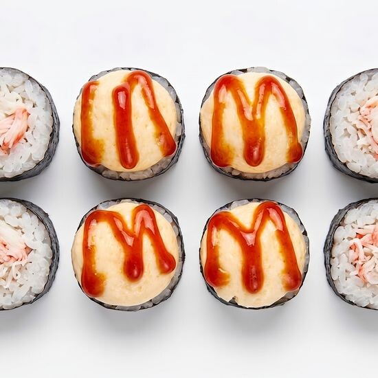 Запеченные мини с крабом
