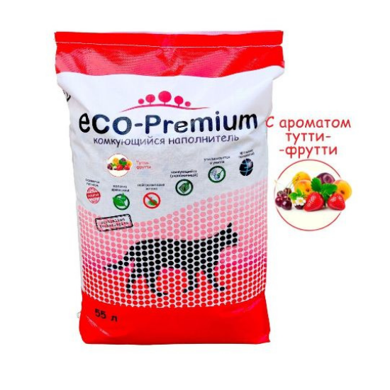 ECO Premium наполнитель древесный «Тутти-фрутти», 55 л/20 кг за 1 кг