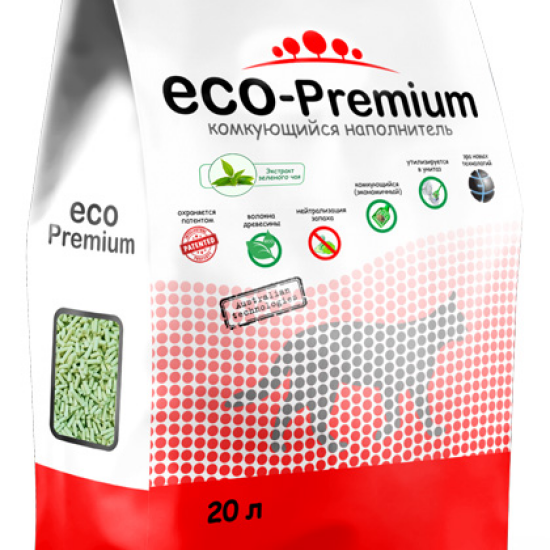 ECO Premium наполнитель древесный «Зелёный чай»