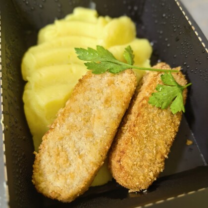 Рыбные палочки с пюре