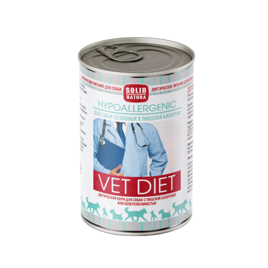 Solid Natura VET Hypoallergenic консервы для собак, 340 г