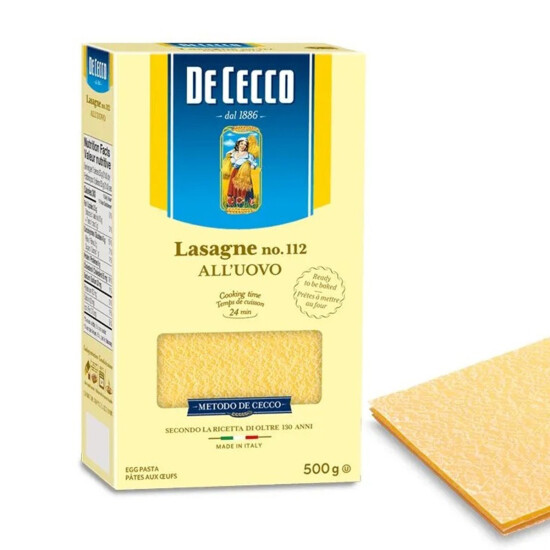 Паста Лазанья «De Cecco №112 Lasagne All'Uovo»