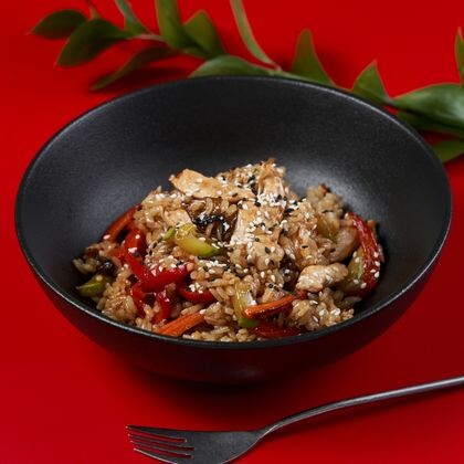 Хибачи с курицей